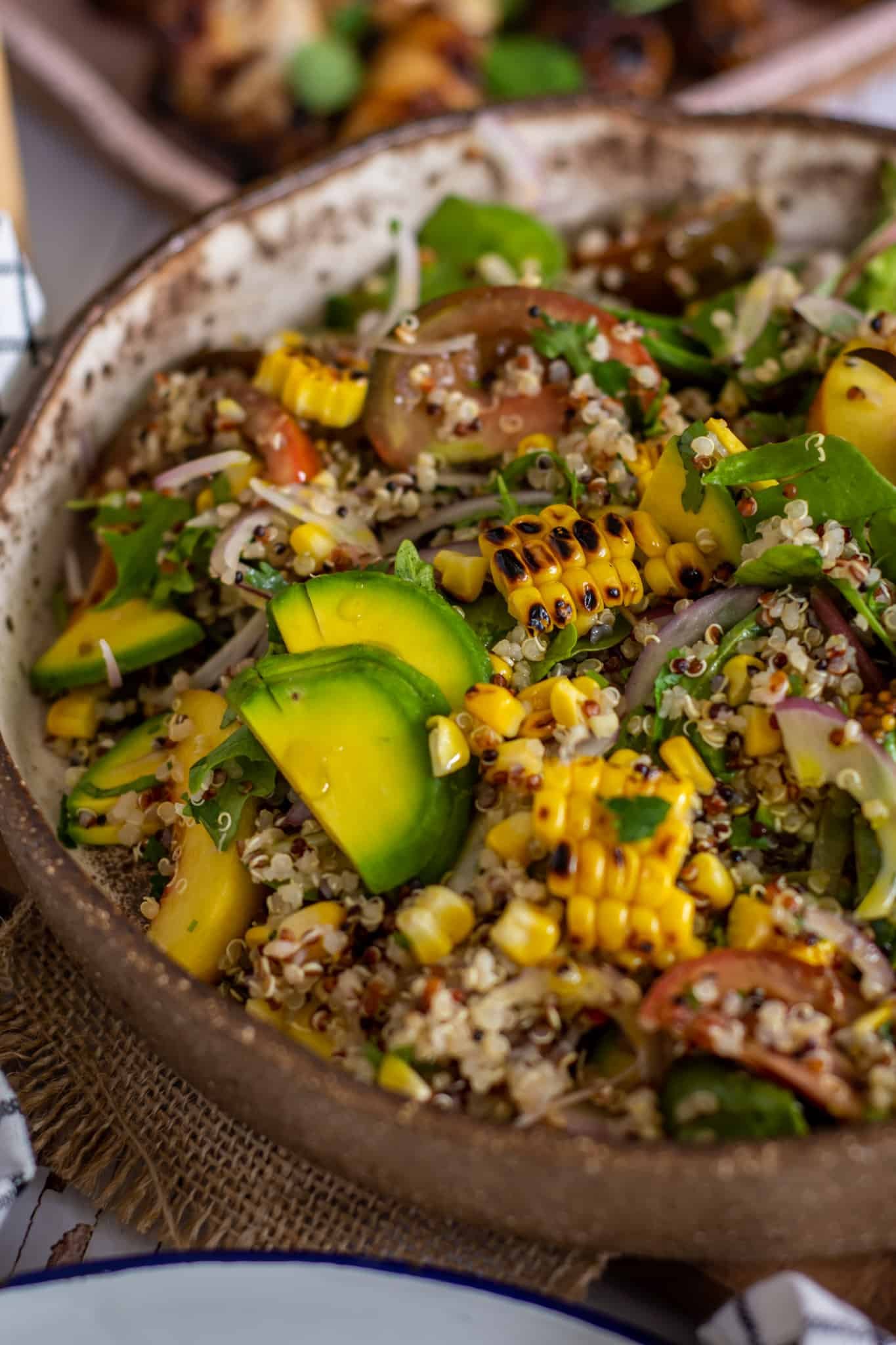 Grain Salad, Inglewood Chicken Nibbles