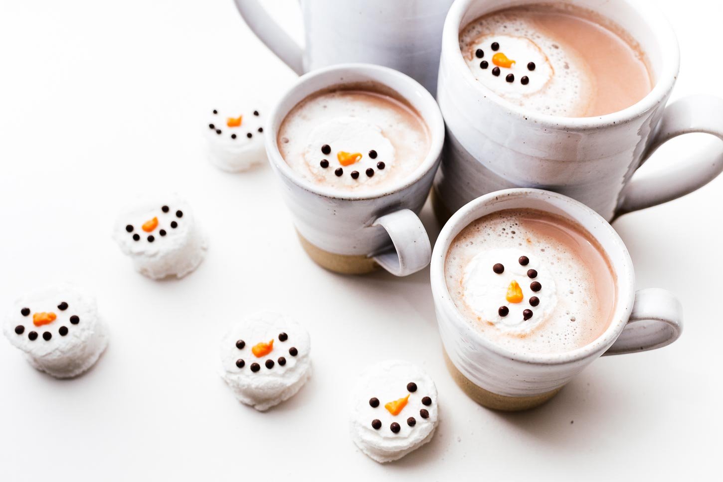 homemade snowman marshmallows | www.iamafoodblog.com