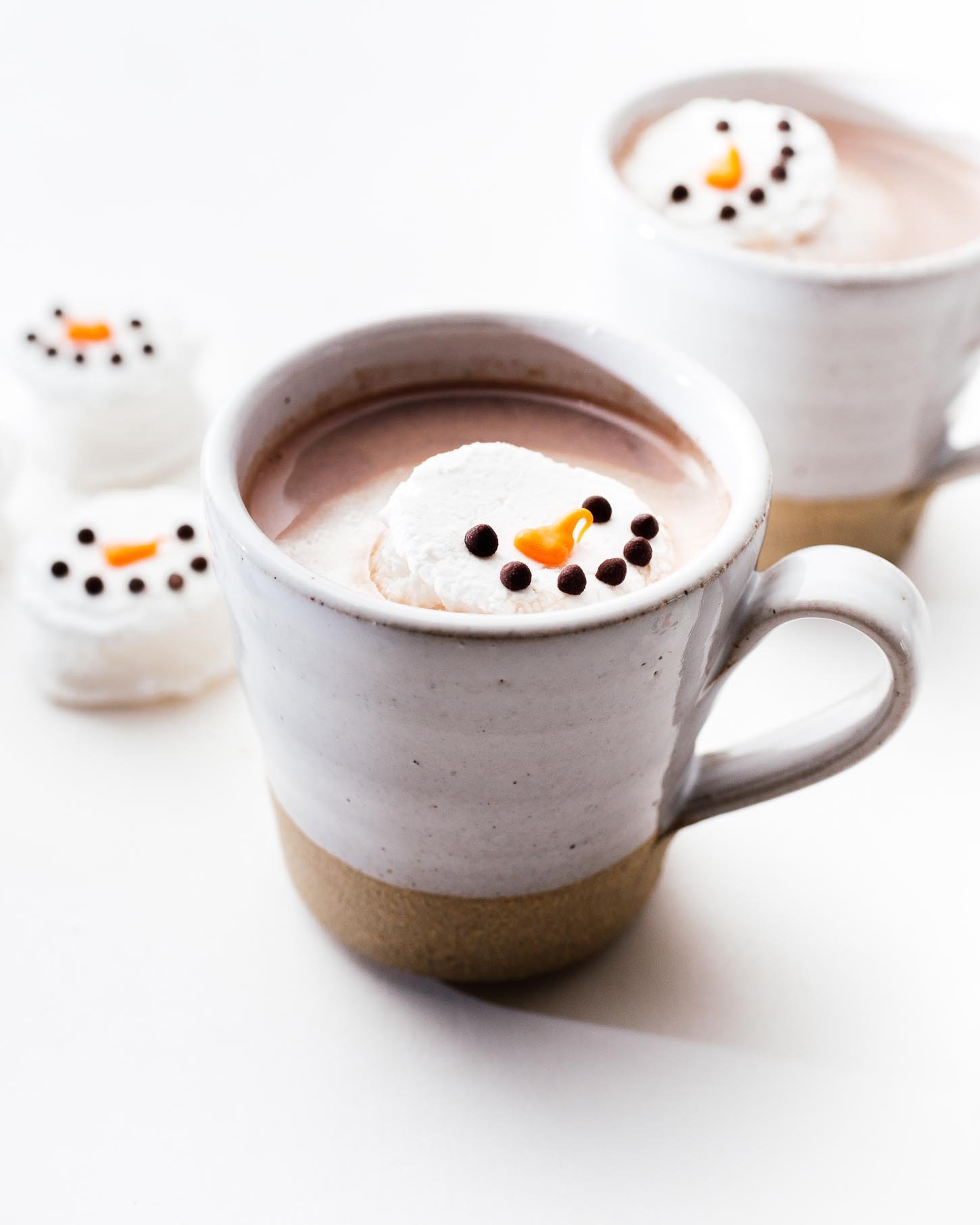 mint marshmallow snowman | www.iamafoodblog.com