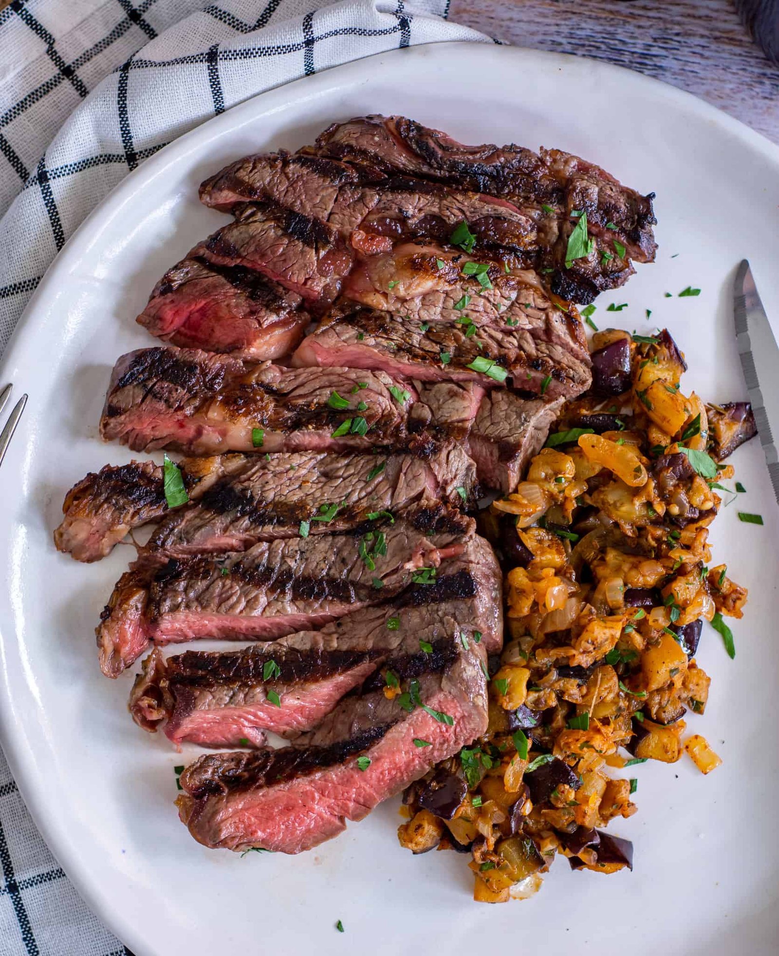 Ribeye Fillet & Spiced Eggplant