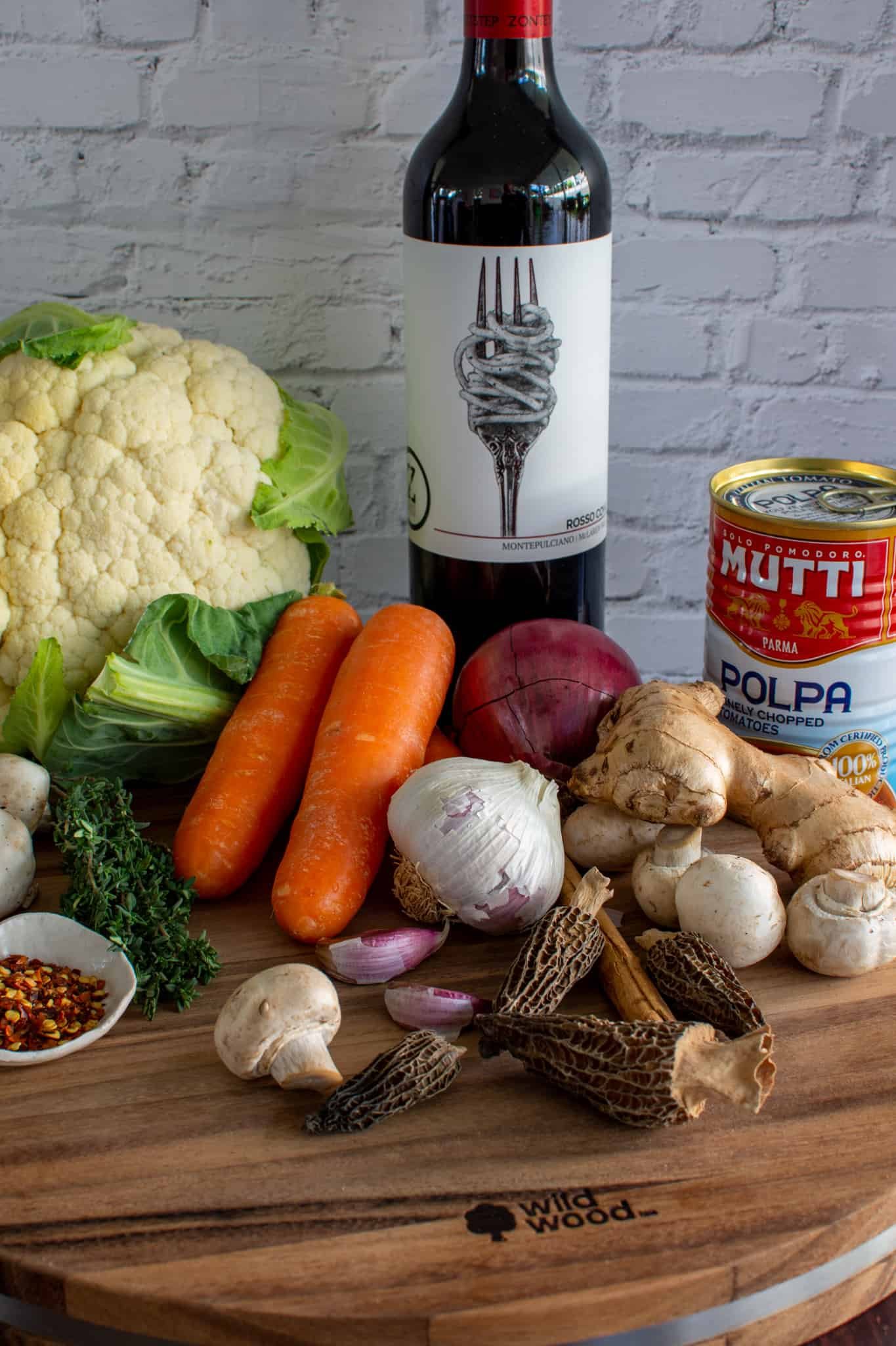 vegetable bolognese ingredients 