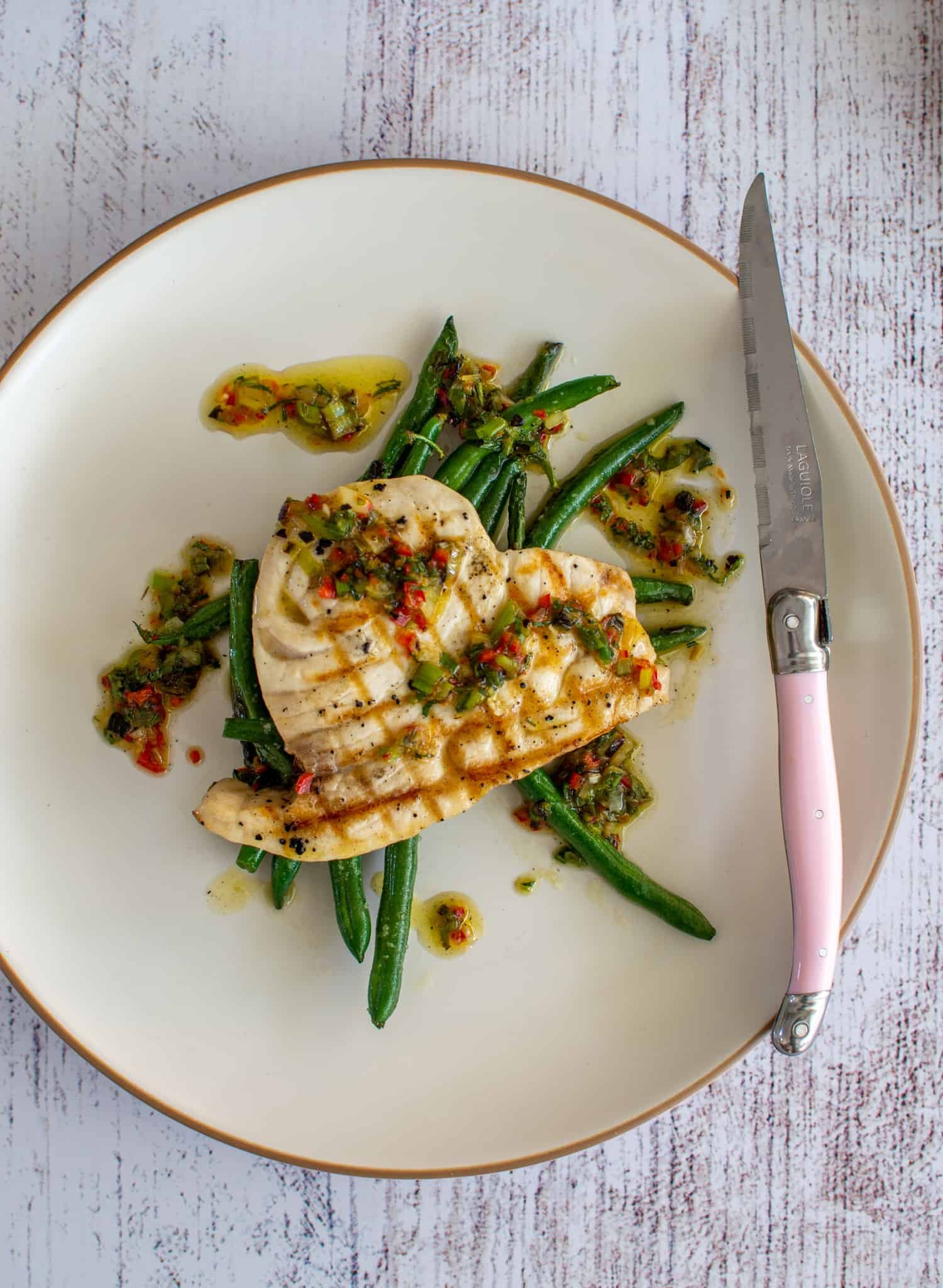 Simple Grilled Swordfish Steak - AnotherFoodBlogger